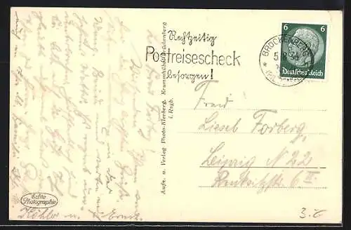AK Brückenberg i. Rsgb., Ortsansicht aus der Vogelschau
