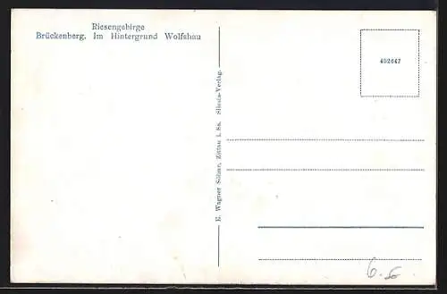 AK Brückenberg i. Rsgb., Ortsansicht aus der Vogelschau
