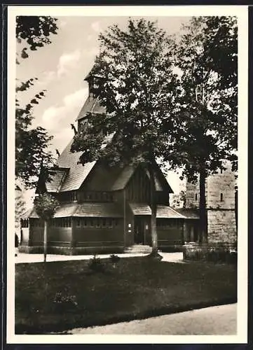 AK Brückenberg /Riesengebirge, Blick auf die Kirche Wang