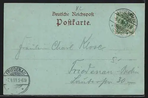 Mondschein-AK Bad Freienwalde, Hotel und Restaurant Papenmühle mit Schwanenteich