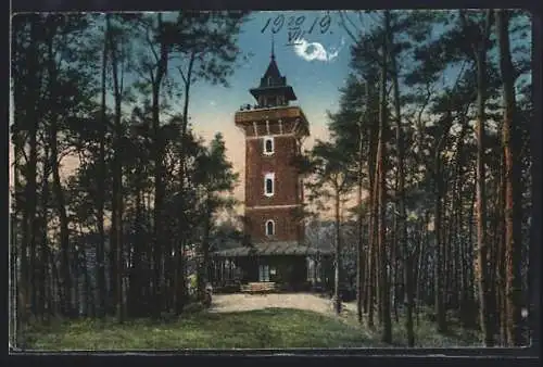 AK Woltersdorf / Mark, Aussichtsturm auf den Kranichsbergen
