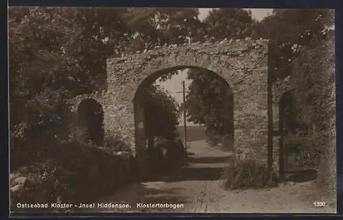 AK Insel Hiddensee, Ostseebad, Kloster, Klosterbogen