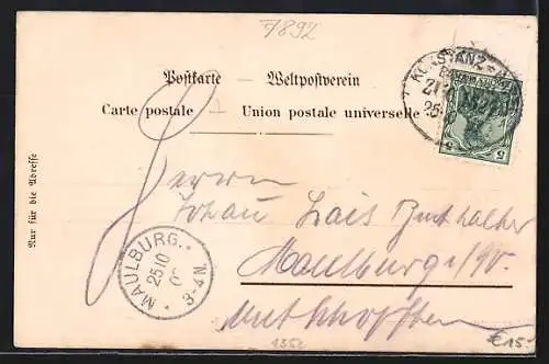 Lithographie Albthal, Pension Hohenfels
