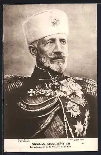 AK Nikolas Nikolajewitsch von Russland Eroberer der Weichsel