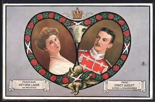 AK Victoria Louise Herzogin von Braunschweig und Ernst August Herzog von Braunschweig