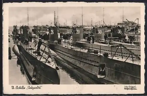 AK U-Boot-Flotille Salzwedel, U 34, U 28, U 29, U 30, U 36