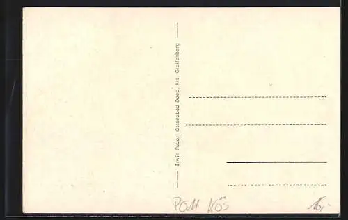 AK Deep /Krs. Greifenberg, Gebäude mit Strassenpartie