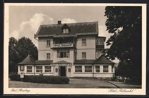 AK Bad Flinsberg /Isergebirge, Hotel Rübezahl, Inh. Richard v. Daake