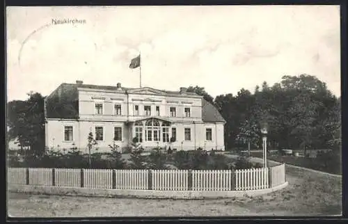 AK Neukirchen, Villa mit Garten