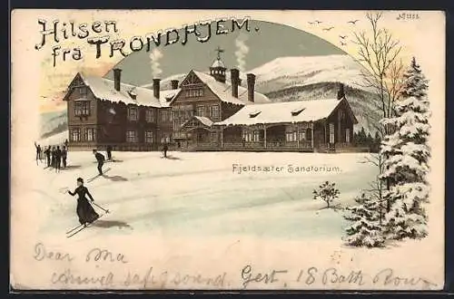 Lithographie Trondhjem, Fjeldsaeter Sanatorium