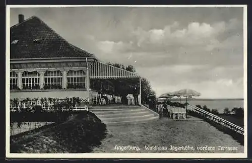 AK Angerburg, Gasthaus Waldhaus Jägerhöhe am Schwenzaitsee