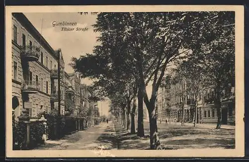 AK Gumbinnen, Tilsiter Strasse