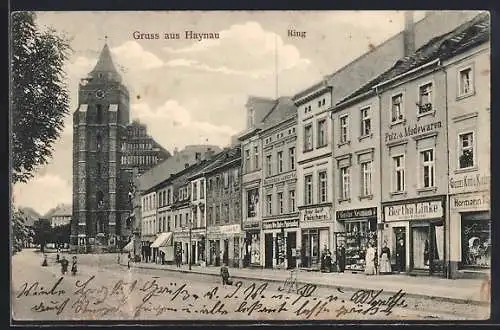 AK Haynau, Ring mit Geschäften