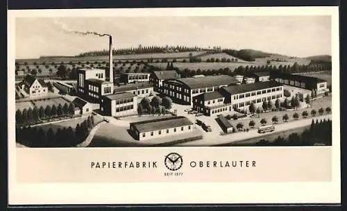 AK Oberlauter, Blick auf die Papierfabrik