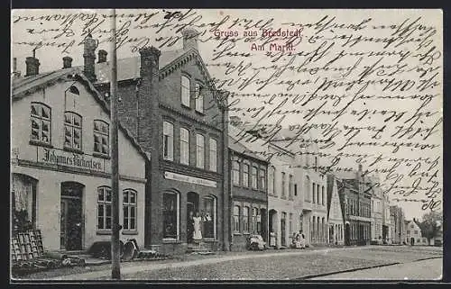 AK Bredstedt, Am Markt mit Geschäften