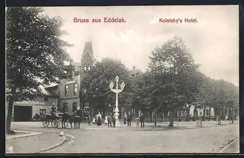 AK Eddelak, Strassenpartie an Kolatzkys Hotel