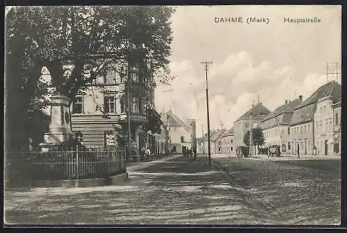 AK Dahme /Mark, Partie aus der Hauptstrasse