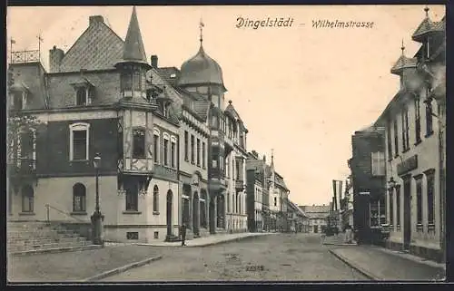 AK Dingelstädt, Blick in die Wilhelmstrasse