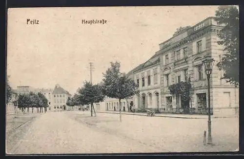 AK Peitz, Hauptstrasse mit Geschäft