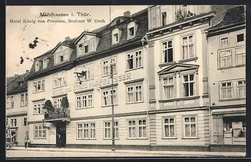 AK Mülhausen i Thür., Hotel zum König von Preussen