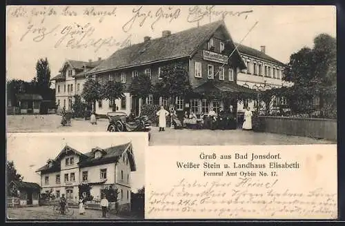 AK Bad Jonsdorf, Hotel zum weissen Stein, Landhaus Elisabeth
