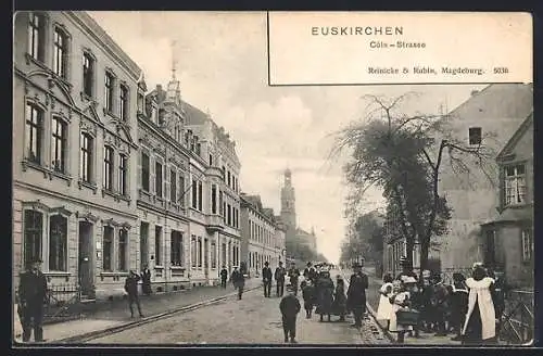 AK Euskirchen, Passanten in der Cöln-Strasse