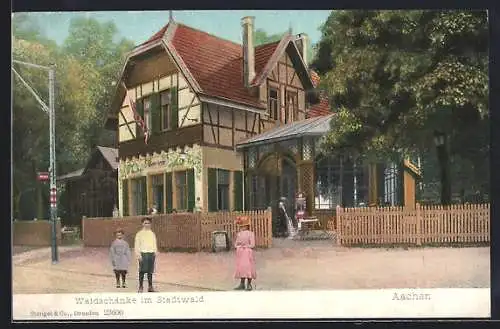 AK Aachen, Gasthaus Waldschänke im Stadtwald