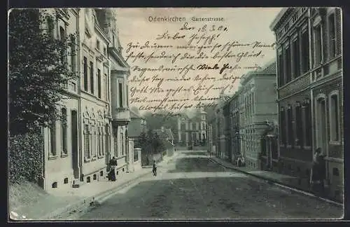 AK Odenkirchen, Häuser in der Gartenstrasse