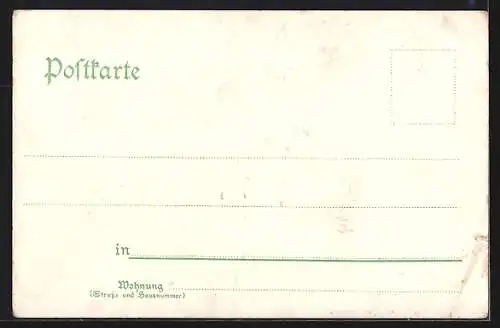 Lithographie Finsterwalde, Blick in die Berlinerstrasse