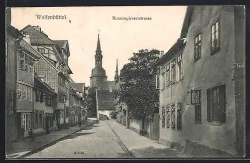 AK Wolfenbüttel, Blick in die Kannengiesserstrasse