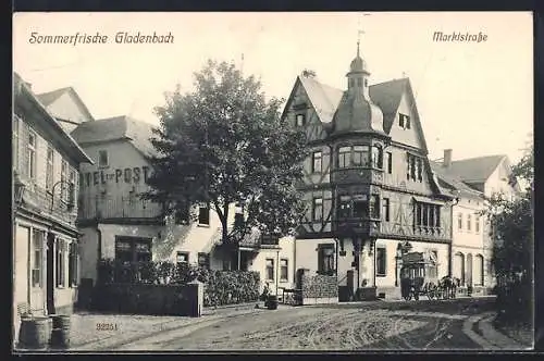 AK Gladenbach, Hotel zur Post, Marktstrasse