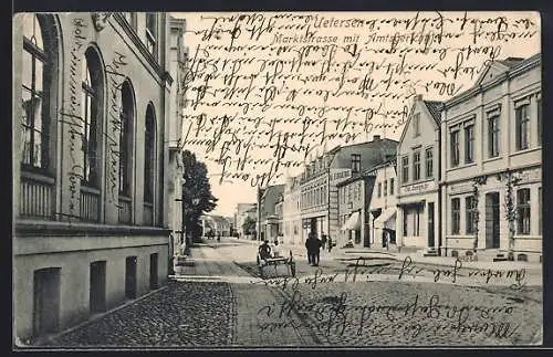 AK Uetersen, Marktstrasse mit Amtsgericht