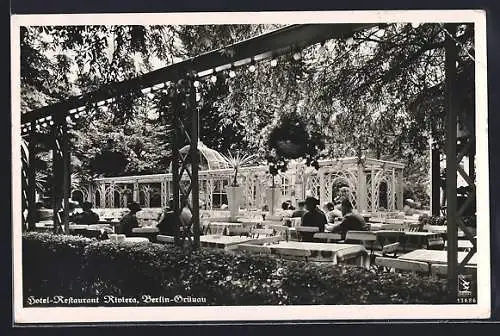 AK Berlin-Grünau, Hotel-Restaurant Riviera J. Bittner