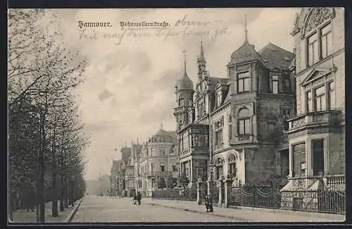 AK Hannover, Hohenzollernstrasse mit Kindern