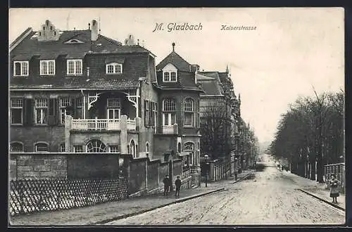 AK Mönchengladbach, Blick in die Kaiserstrasse