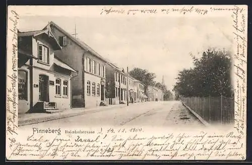 AK Pinneberg, Partie der Bahnhofstrasse