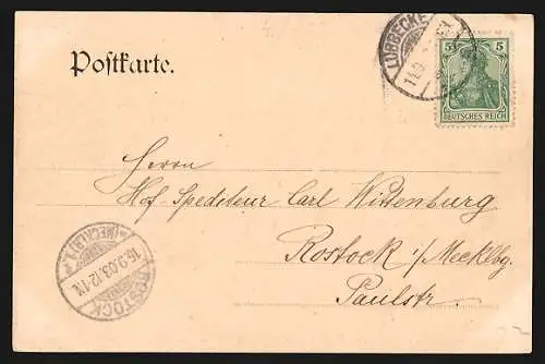 AK Lübbecke, Hotel Ruehe, Westertor