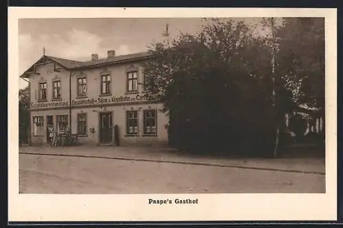 AK Gross-Hansdorf, Paape`s Gasthof mit Salon, Garten und Kegelbahn