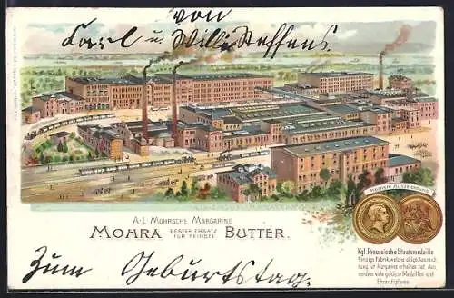 Lithographie Hamburg-Bahrenfeld, Mohr- & Margarinefabrik Othmarsche Höfe