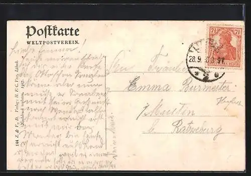 AK Eutin, Partie in der Auguststrasse