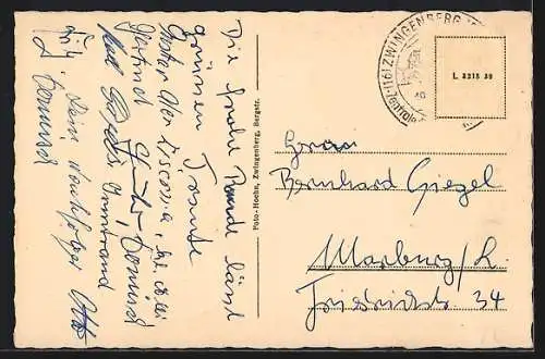 AK Zwingenberg /Bergstr., Weinstube Zum Ochsen, Inh. Willy Riess