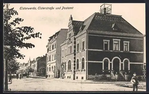 AK Elsterwerda, Postamt in der Elsterstrasse