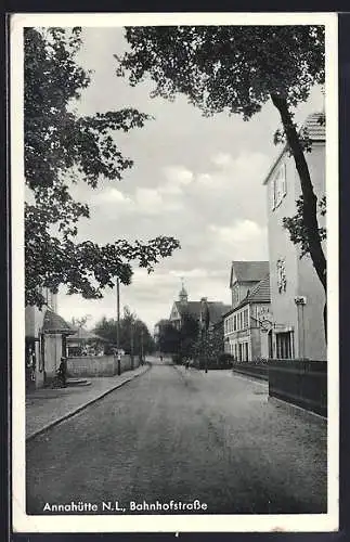 AK Annahütte, Blick in die Bahnhofstrasse