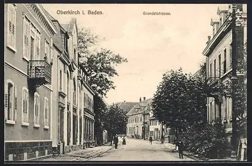 AK Oberkirch i. Baden, Blick in die Grendelstrasse