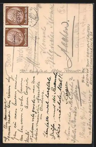 Foto-AK Köln-Neustadt, Gasthof zum Hohenstaufen, Hohenstaufenring 21