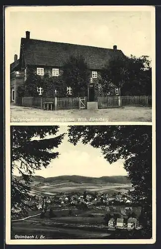 AK Golmbach i. Br., Gasthaus zum Rosengarten, Bes. Wilh. Eikenberg