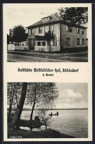 AK Göhlsdorf /Havel, Gasthaus Westfälischer Hof, Colpin See