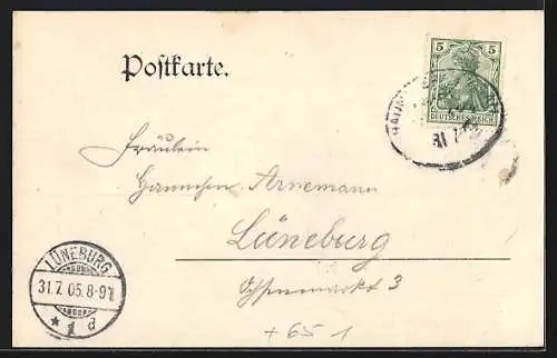 AK Bissendorf / Hann., Bahnhof, Gasthaus von Friedrich Gödecke
