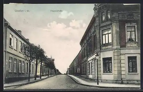 AK Gnoien i. M., Partie in der Hegerstrasse