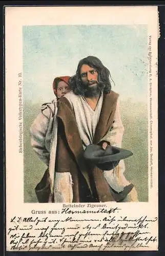 AK Sinti und Roma / Bettelnder Zigeuner